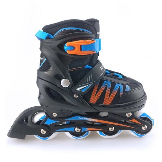 Alert Inline Skates Maat 31-34 Blauw/Oranje/Zwart - Skates/Rolschaatsen - Alert- 39.89€ bij Bobby &amp; Caro