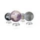 Atmosphere NR-0331F5VA-GB Globe Full Circle Vision Silver 30cm Diameter - Globes - Atmosphere- 138.25€ bij Bobby &amp; Caro