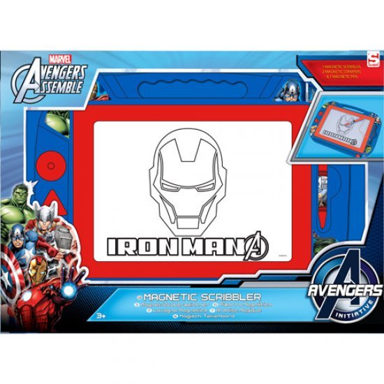 Avengers Magnetisch Tekenbord + Stempels - Magnetische Tekenborden - Avengers- 11.85€ bij Bobby &amp; Caro