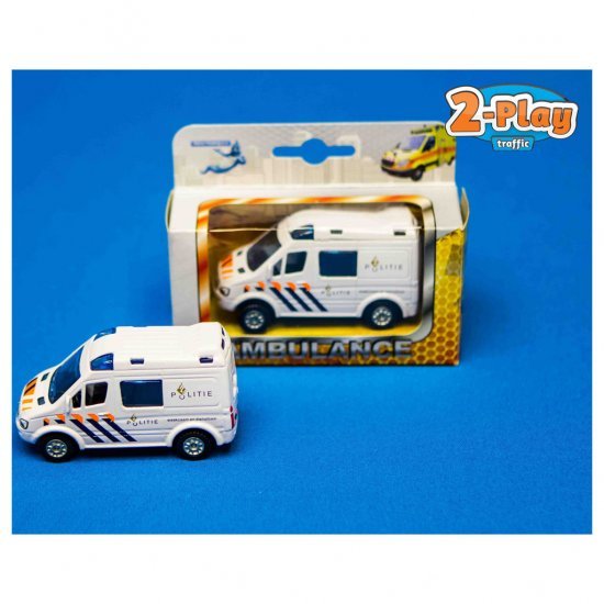 Diecast Pull Back Politie Auto 8 cm - Politie Speelgoed - Basic- 3.09€ bij Bobby &amp; Caro