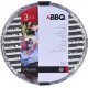 Barbecue Grillschalen Rond 35 cm 3 stuks