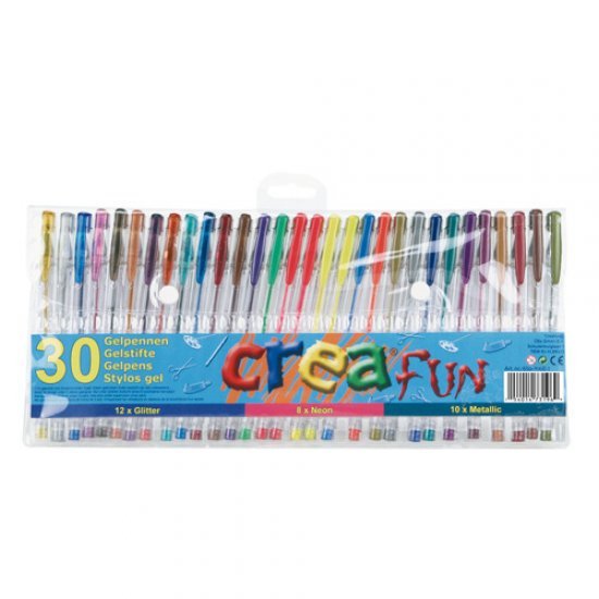 Creafun Gelpennen 30 Stuks - Pennen - Creafun- 6.29€ bij Bobby &amp; Caro