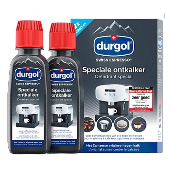 Durgol Swiss Espresso Ontkalkingsmiddel voor Koffiezetapparaten 2x125 ml - Accessoires - Durgol- 9.95€ bij Bobby &amp; Caro