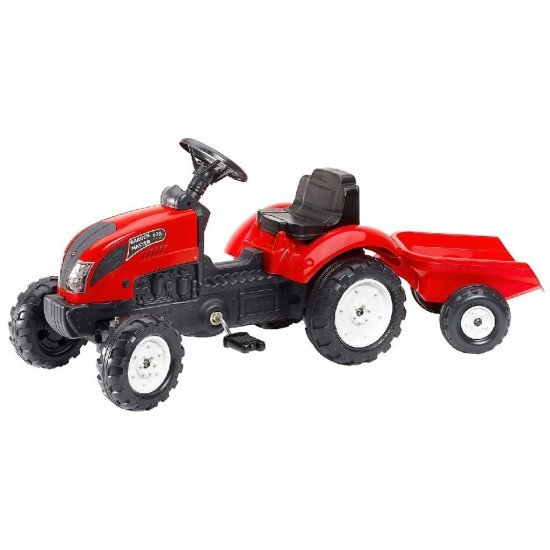 Falk Country Farmer Tractor + Aanhanger123x42x53 cm - Tractors - Falk- 79.95€ bij Bobby &amp; Caro