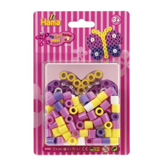 Hama Maxi Strijkkralen Vlinder 100 Stuks - Strijkkralen - Hama Strijkkralen- 5.75€ bij Bobby &amp; Caro