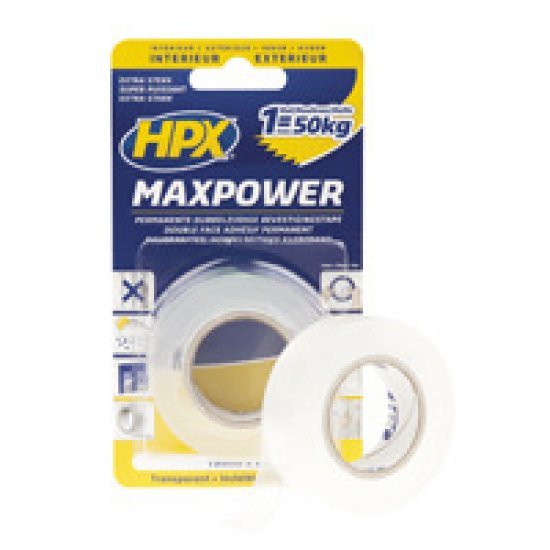 Hpx Ht1902 Maxpower Bevestiging Tape 19mmx2m - Huishouden - HPX- 7.09€ bij Bobby &amp; Caro