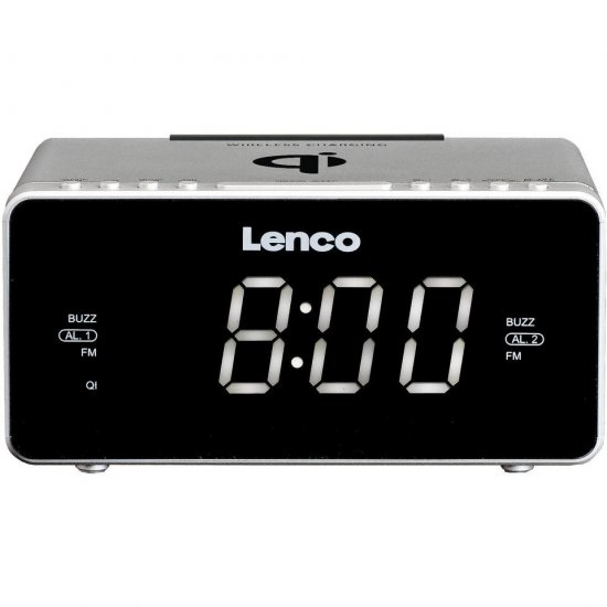 Lenco CR-550 Klokradio Zilver - Wekkerradio s - Lenco- 53.05€ bij Bobby &amp; Caro