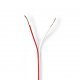 Nedis CAGW0500WT1000 Speaker-kabel 2x 0,50 Mm2 100 M Folieverpakking Wit - Luidspreker Kabels - Nedis- 13.29€ bij Bobby &amp; Caro