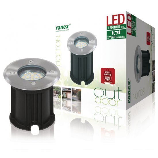 Ranex 5000461 LED Grond Spot - Tuinverlichting - Ranex- 25.59€ bij Bobby &amp; Caro