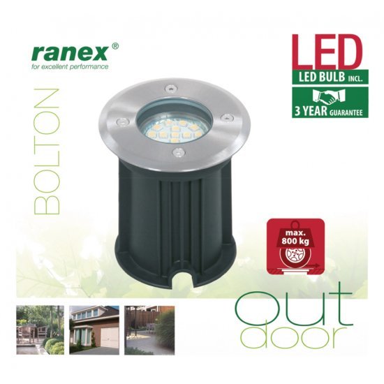 Ranex 5000461 LED Grond Spot - Tuinverlichting - Ranex- 25.59€ bij Bobby &amp; Caro