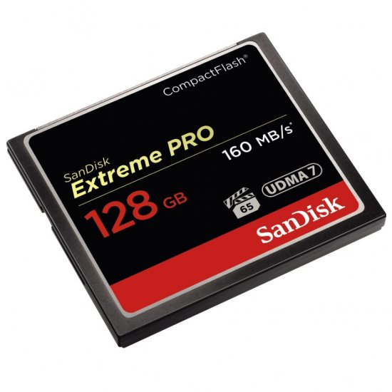 Sandisk CF Extreme Pro 128GB 160MB/sec. - Memory Cards - Sandisk- 204.39€ bij Bobby &amp; Caro