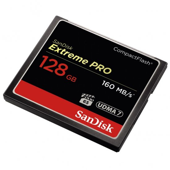 Sandisk CF Extreme Pro 128GB 160MB/sec. - Memory Cards - Sandisk- 204.39€ bij Bobby &amp; Caro