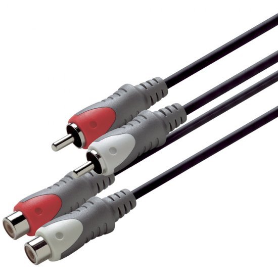 Scanpart Verlengkabel 2tulp(m)-(f) 2.5m - Audio Kabels - Scanpart- 7.09€ bij Bobby &amp; Caro