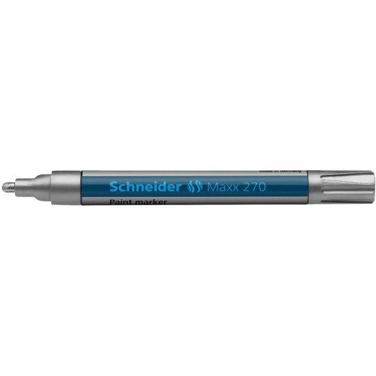 Schneider Lakmarker Maxx 270 1-3mm Zilver Doos 10 Stuks - Hobby en Knutselen - Schneider- 22.99€ bij Bobby &amp; Caro