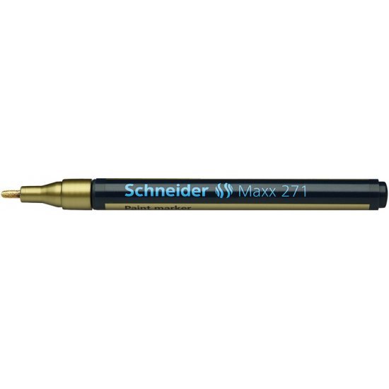 Schneider Lakmarker Maxx 271 1-2mm Goud Doos 10 Stuks - Hobby en Knutselen - Schneider- 28.99€ bij Bobby &amp; Caro