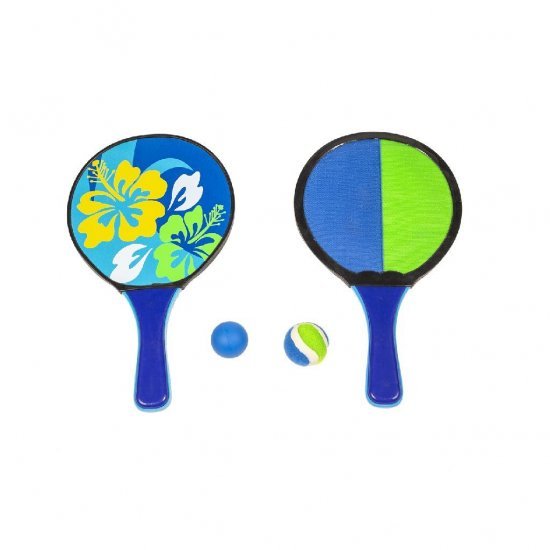 Summertime Catch and Hit met Bloemenprint 4-delig Blauw/Groen - Beachball - Summertime- 4.35€ bij Bobby &amp; Caro