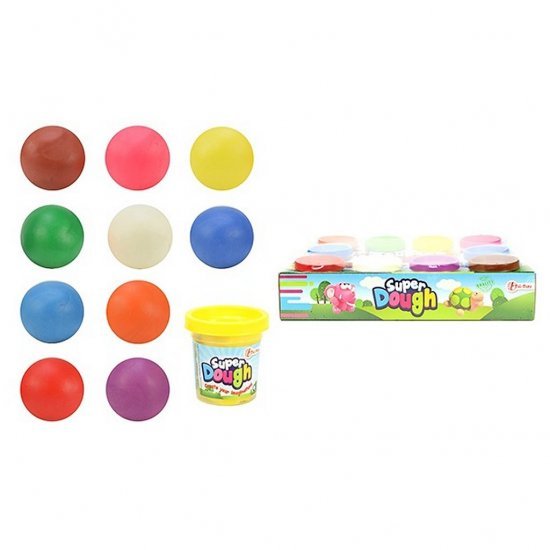 Super Dough Boetseerklei 10 Potjes - Kleien - Toi-Toys- 5.95€ bij Bobby &amp; Caro