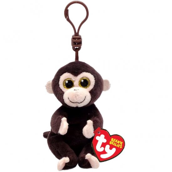 TY Beanie Babies Bellies Clip Knuffel Aapje Matteo 10 cm