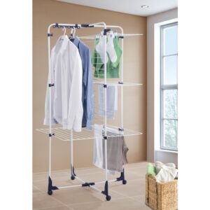 Leifheit 81455 Classic Tower 340 Droogtoren 146X69X73 Cm Blauw/Wit - Afbeelding 2