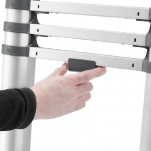 Hailo T80 Aluminium Telescoopladder 11 Treden + Stabilisatiebalk 103-322 Cm - Afbeelding 3