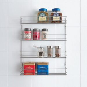 Metaltex Space Saver Smart Kitchen Pepito Kruidenrek 4 Etages 36X8X45 Cm Zilver - Afbeelding 2