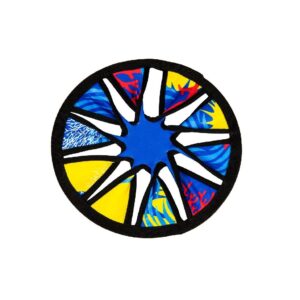 Summertime Soft Frisbee 25 Cm Geel/Blauw - Afbeelding 1